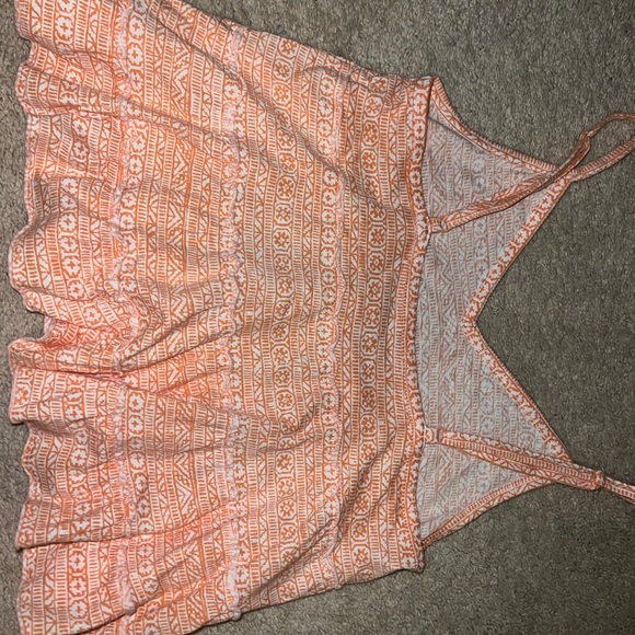 American Eagle Outfitters Orange Patterned Camisole - Picture 2 of 4